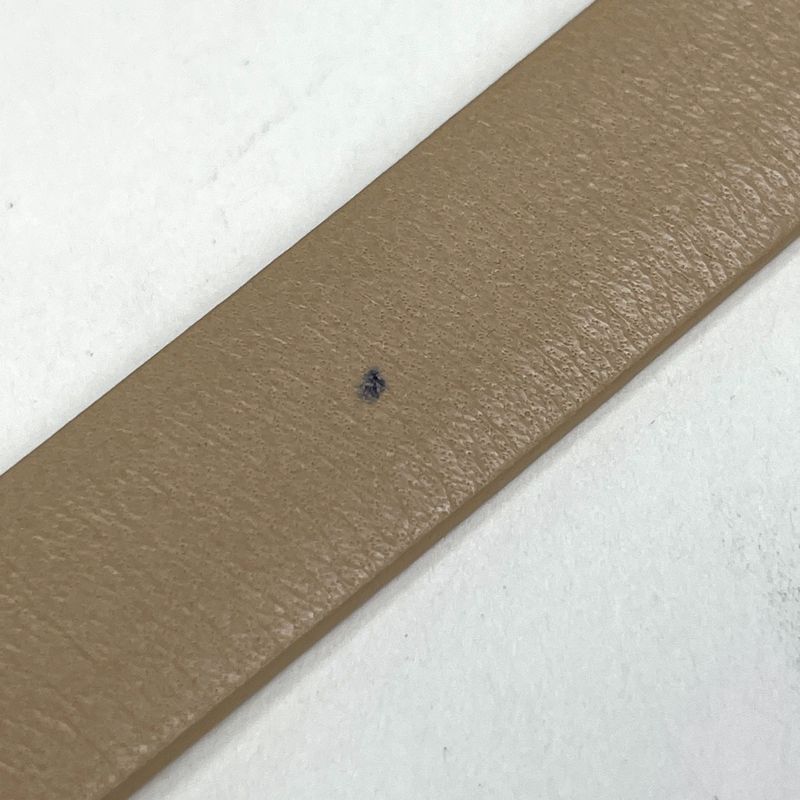 Chanel CC Logo Belt 14 Leather Beige Gold
