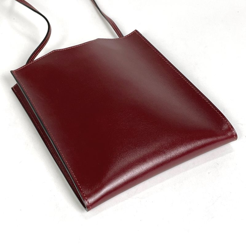 Hermes Onimetu Pochette Shoulder Bag Box Cover Full Jew Ash Rouge Ash