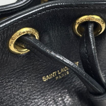 Saint Laurent Paris Emmanuel Logo 2-Way Shoulder Bag Fringe