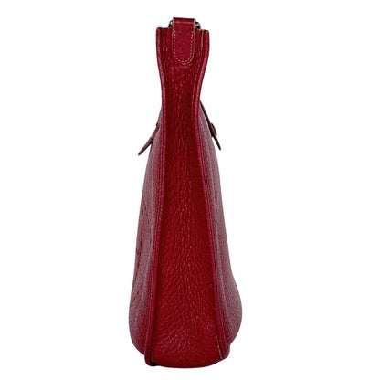 Hermes Evelyne 1 GM Perforated Logo Shoulder Bag Fjord Rouge Ash