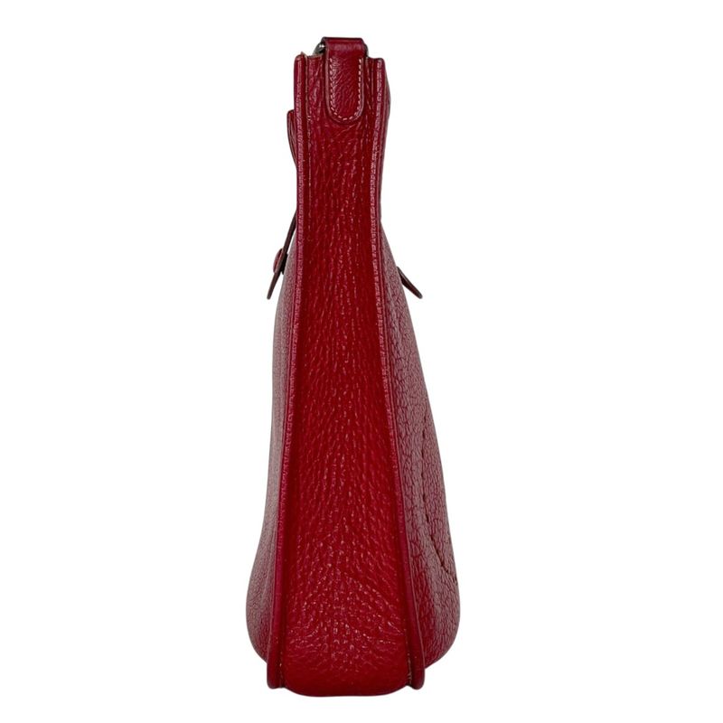 Hermes Evelyne 1 GM Perforated Logo Shoulder Bag Fjord Rouge Ash