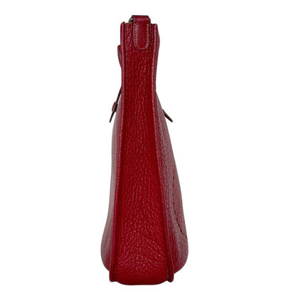 Hermes Evelyne 1 GM Perforated Logo Shoulder Bag Fjord Rouge Ash