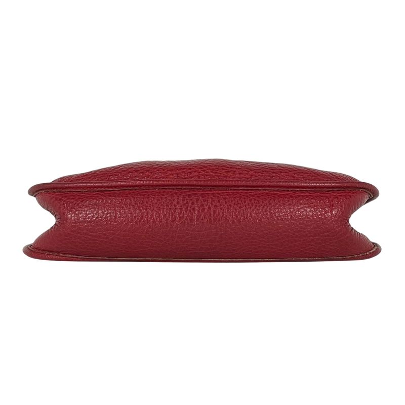 Hermes Evelyne 1 GM Perforated Logo Shoulder Bag Fjord Rouge Ash