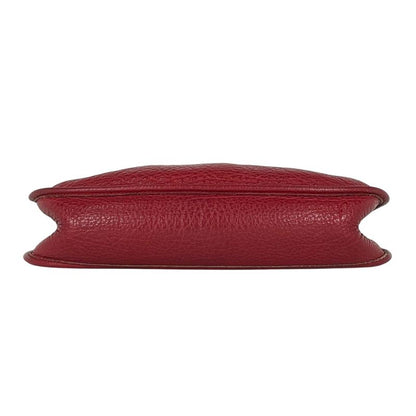 Hermes Evelyne 1 GM Perforated Logo Shoulder Bag Fjord Rouge Ash