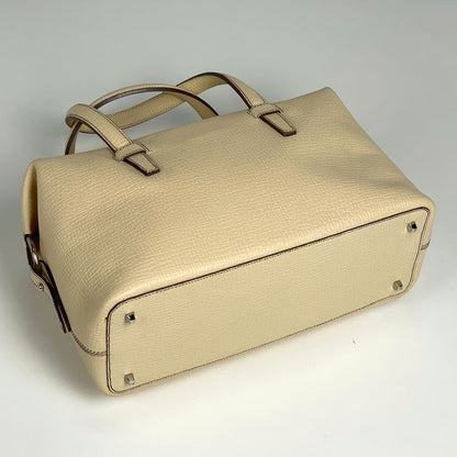 Loewe Logo Handbag Leather Light Beige