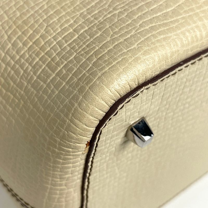Loewe Logo Handbag Leather Light Beige