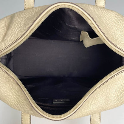 Loewe Logo Handbag Leather Light Beige