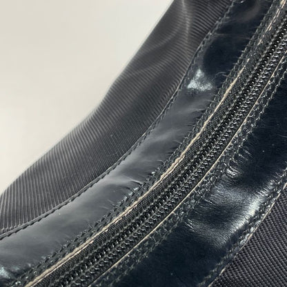 Gucci Bamboo Shoulder Bag Nylon Black