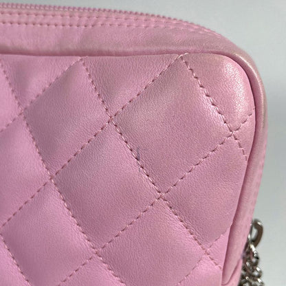 Chanel Cambon Shoulder Bag Pink Black