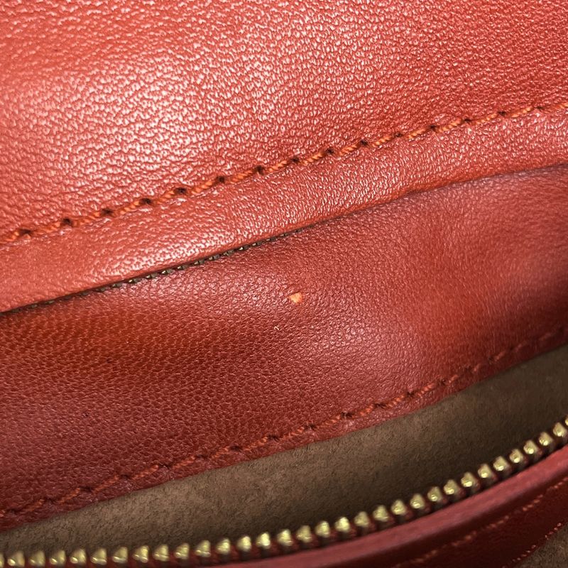 Bottega Veneta Intrecciato Shoulder Bag Leather Brown