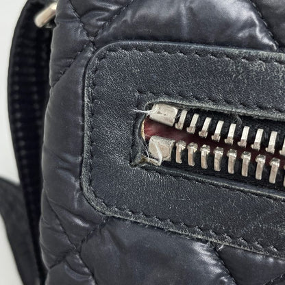 Chanel Coco Cocoon Shoulder Bag CC Logo Quilted Nylon Black