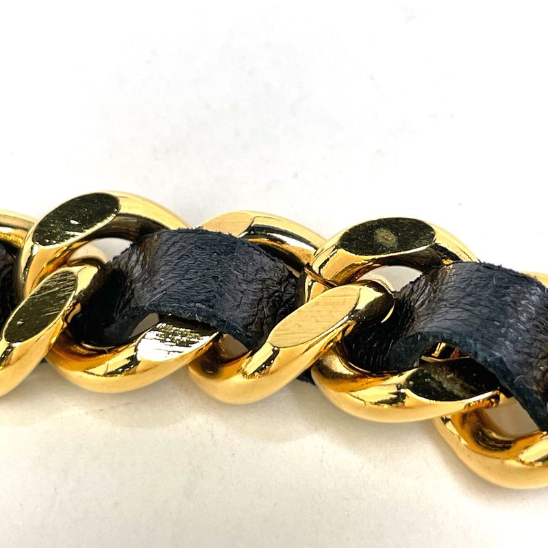 Chanel CC Logo Chain Belt 31 Rue Cambon Leather Gold
