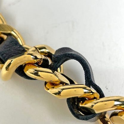 Chanel CC Logo Chain Belt 31 Rue Cambon Leather Gold
