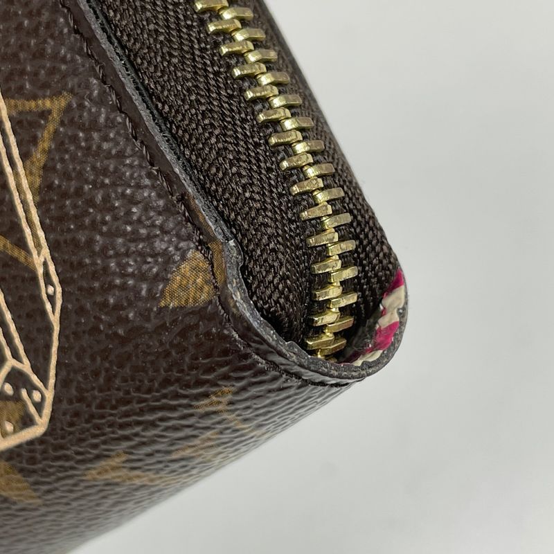 Louis Vuitton Zippy Wallet Christmas Portfolio Monogram Brown
