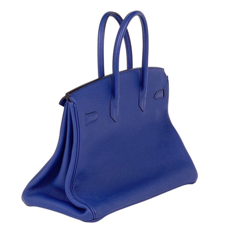 Hermes Birkin 35 Handbag Togo Blue Electric Blue-electric