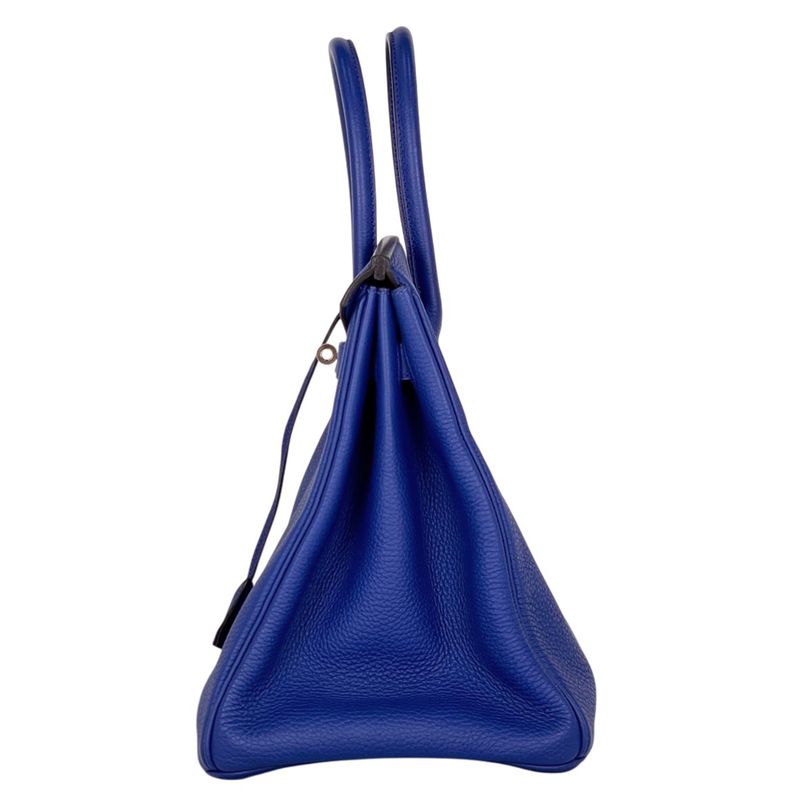Hermes Birkin 35 Handbag Togo Blue Electric Blue-electric