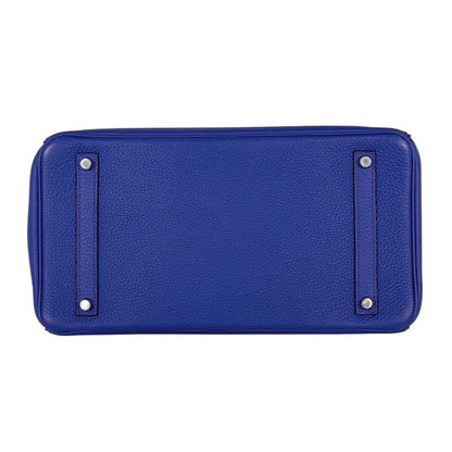 Hermes Birkin 35 Handbag Togo Blue Electric Blue-electric