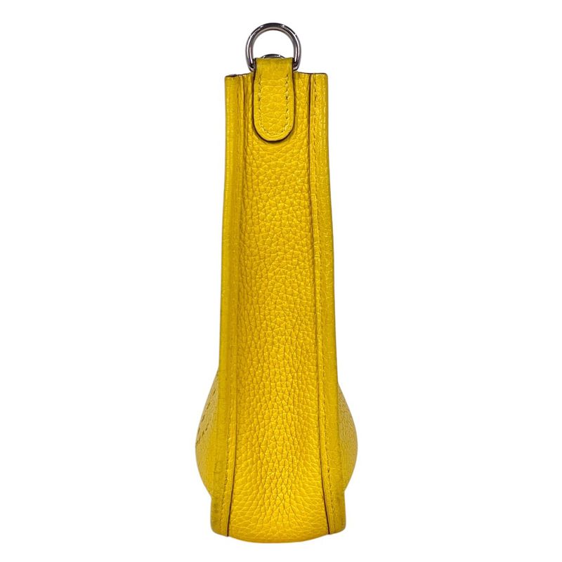 Hermes Evelyne TPM Amazon Pochette Mini Perforated Shoulder Bag Taurillon Clemence Joan Ambre