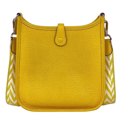 Hermes Evelyne TPM Amazon Pochette Mini Perforated Shoulder Bag Taurillon Clemence Joan Ambre