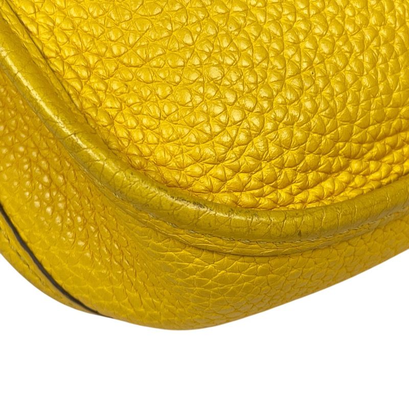 Hermes Evelyne TPM Amazon Pochette Mini Perforated Shoulder Bag Taurillon Clemence Joan Ambre