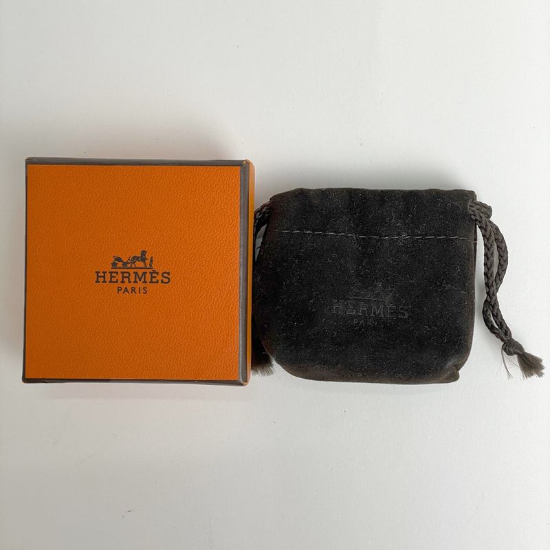 Hermes Collier de Chien Cube Scarf Ring Closure Square Metal