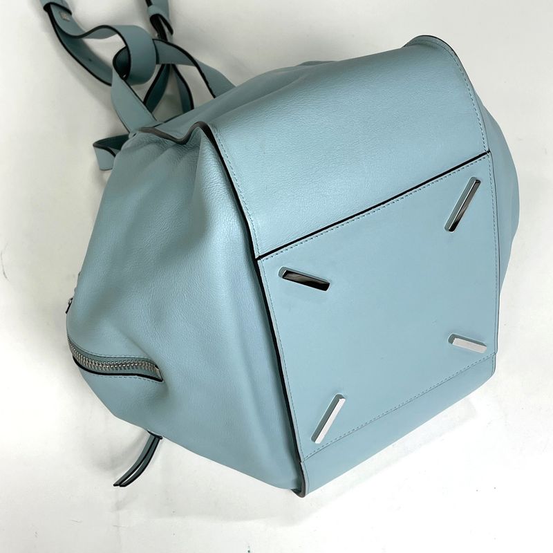 Loewe Hammock Anagram 2-Way Shoulder Bag Leather Light Blue Light