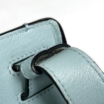 Loewe Hammock Anagram 2-Way Shoulder Bag Leather Light Blue Light