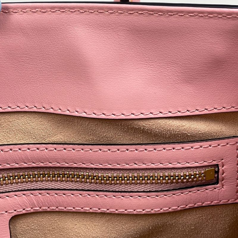 Gucci Jackie Tote 2-Way Shoulder Bag Leather Pink