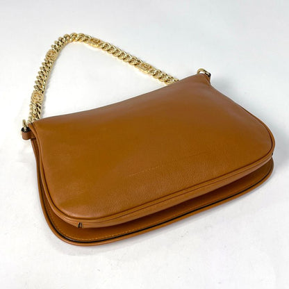 Gucci Blondie Shoulder Bag 2-Way Chain Leather Brown