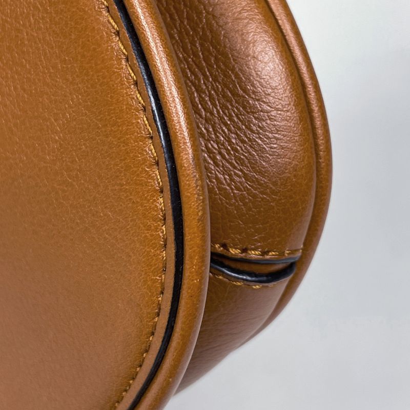 Gucci Blondie Shoulder Bag 2-Way Chain Leather Brown