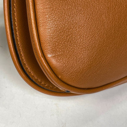 Gucci Blondie Shoulder Bag 2-Way Chain Leather Brown