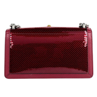 Gucci Dionysus Chain Shoulder Bag Strawberry Motif Leather Red
