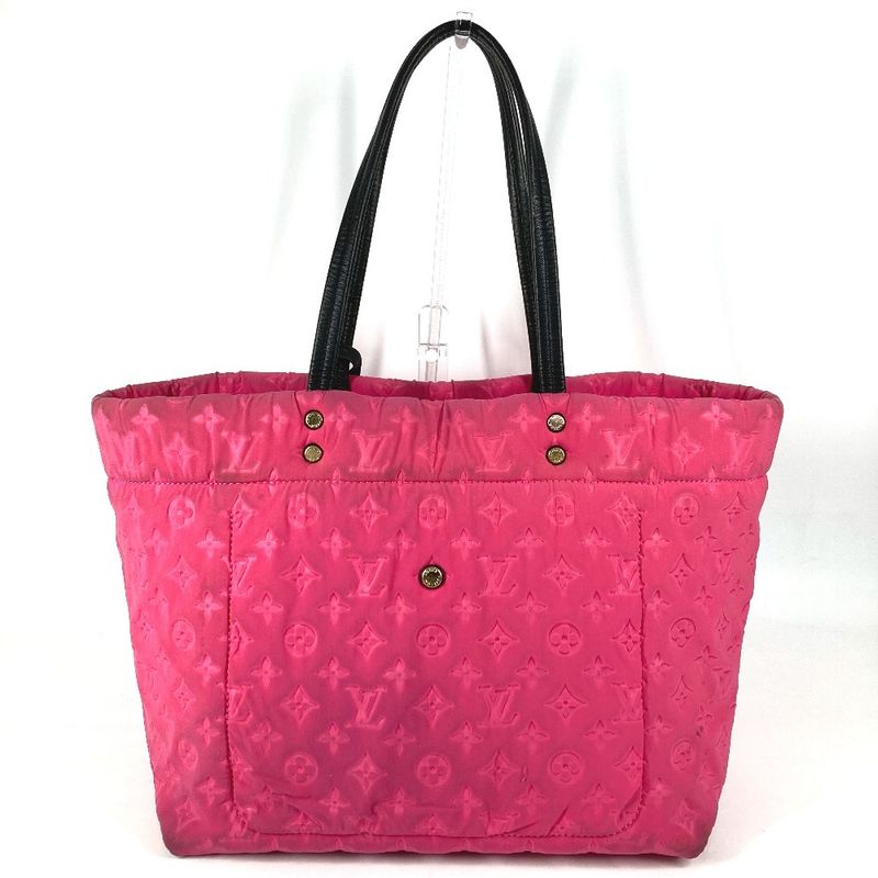 Louis Vuitton Shoulder Bag Scuba MM Microfiber Pink Black