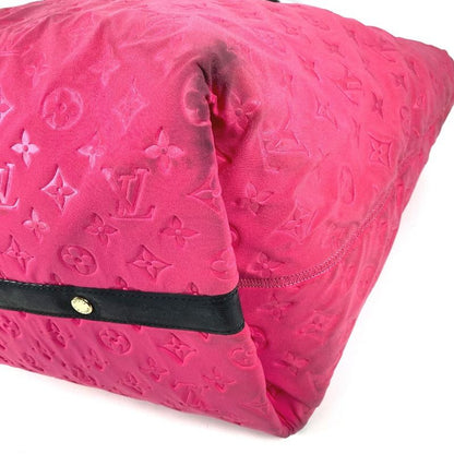 Louis Vuitton Shoulder Bag Scuba MM Microfiber Pink Black