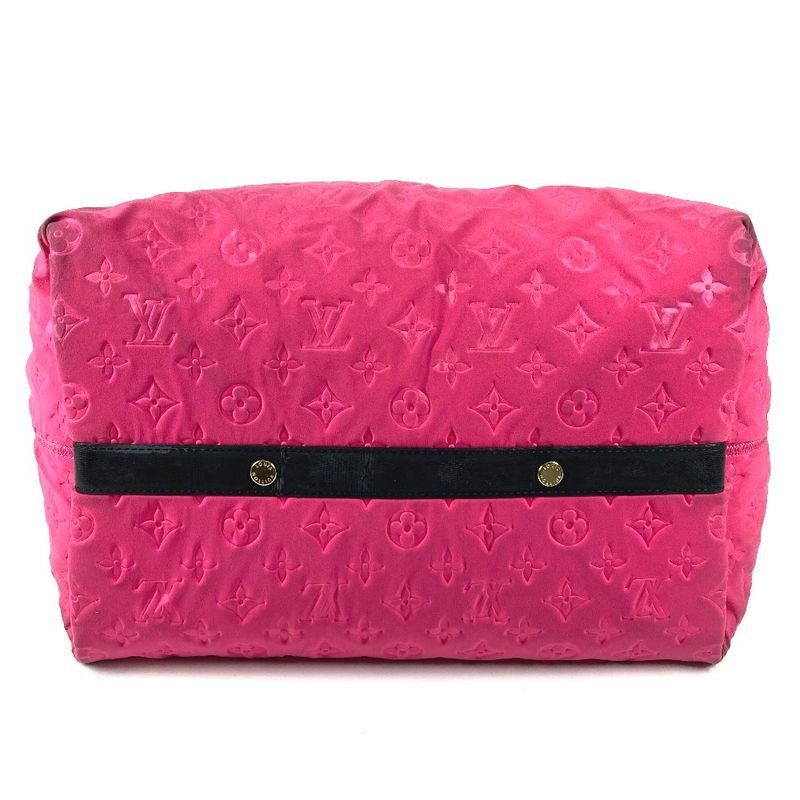 Louis Vuitton Shoulder Bag Scuba MM Microfiber Pink Black
