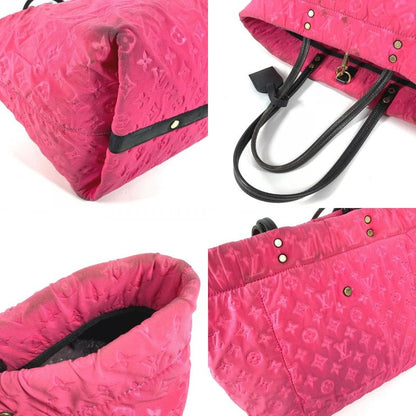 Louis Vuitton Shoulder Bag Scuba MM Microfiber Pink Black