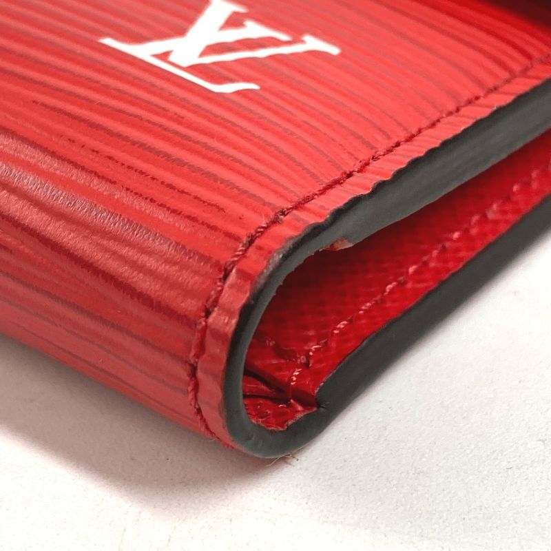 Louis Vuitton Trifold Wallet Supreme Collaboration Chcp Red White