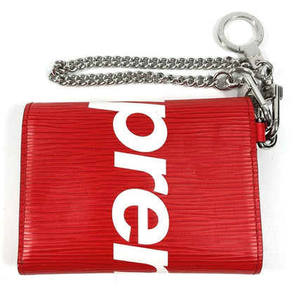 Louis Vuitton Trifold Wallet Supreme Collaboration Chcp Red White