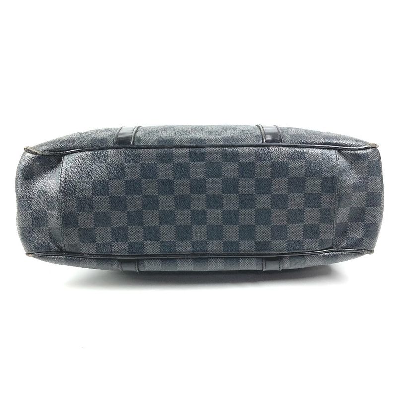 Louis Vuitton Shoulder Bag Tadao Damier Graphite Canvas Black