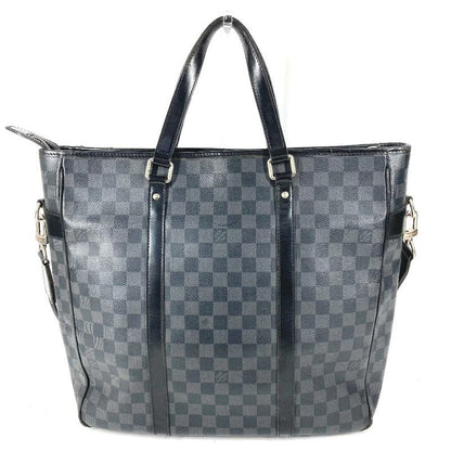 Louis Vuitton Shoulder Bag Tadao Damier Graphite Canvas Black