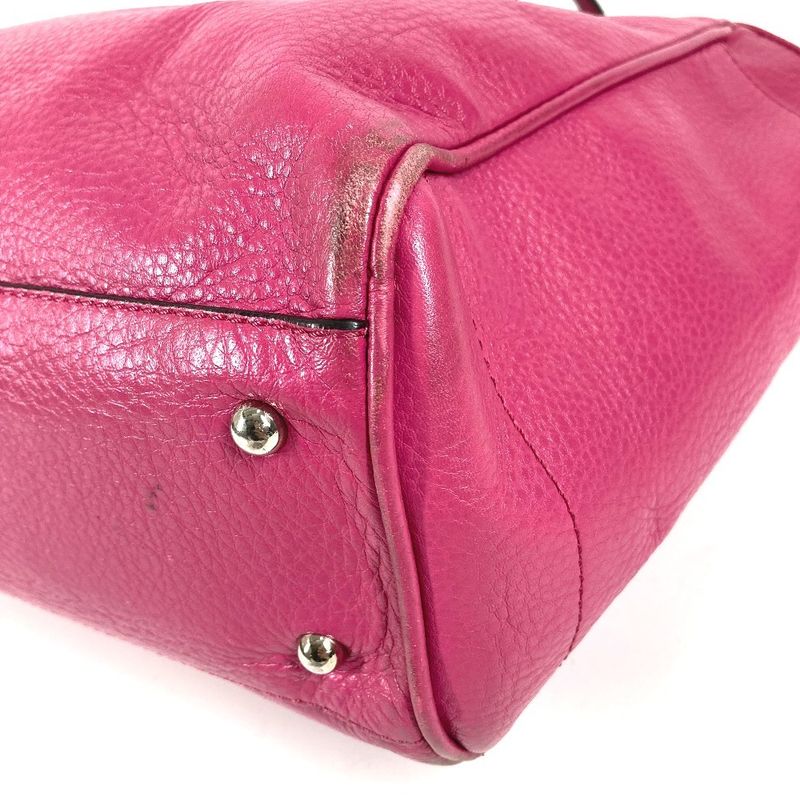 Loewe Shoulder Bag Logo Heritage Leather Pink