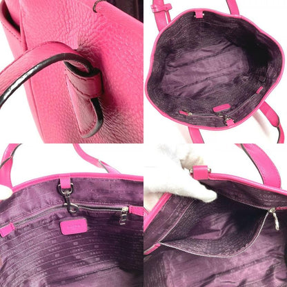 Loewe Shoulder Bag Logo Heritage Leather Pink
