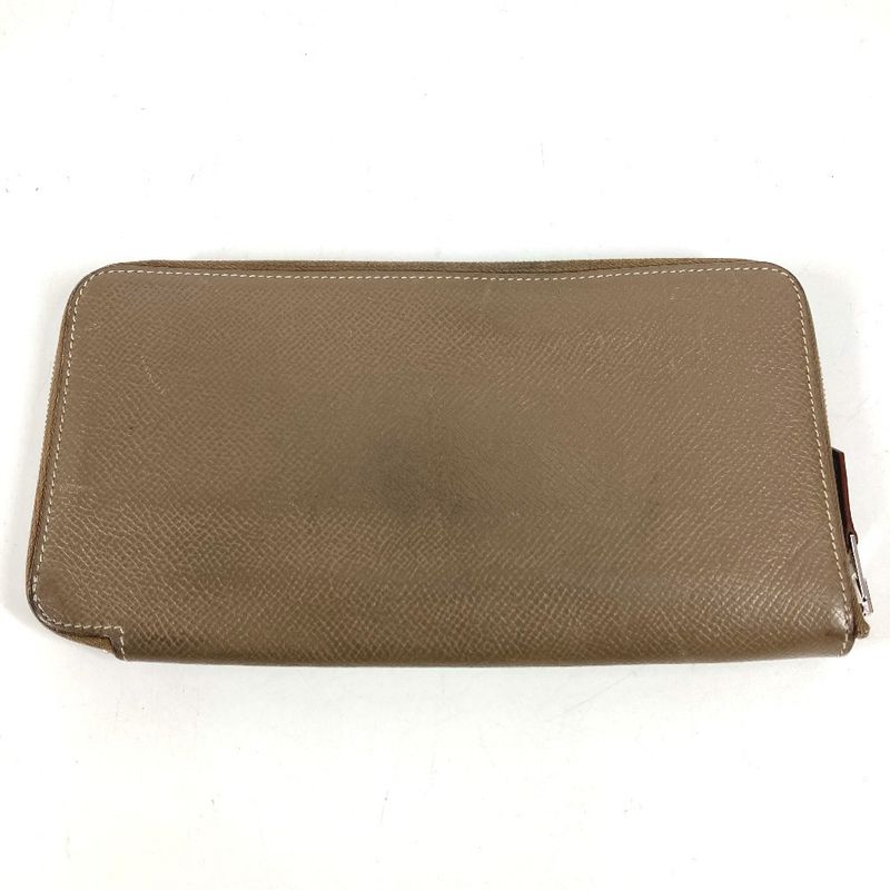 Hermes Wallet Azap Long Silk in Etoupe Gray