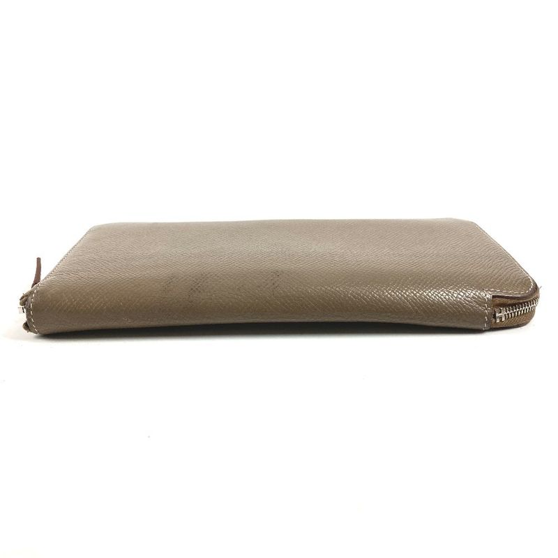 Hermes Wallet Azap Long Silk in Etoupe Gray