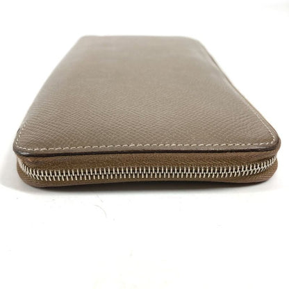 Hermes Wallet Azap Long Silk in Etoupe Gray