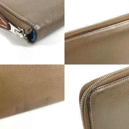 Hermes Wallet Azap Long Silk in Etoupe Gray
