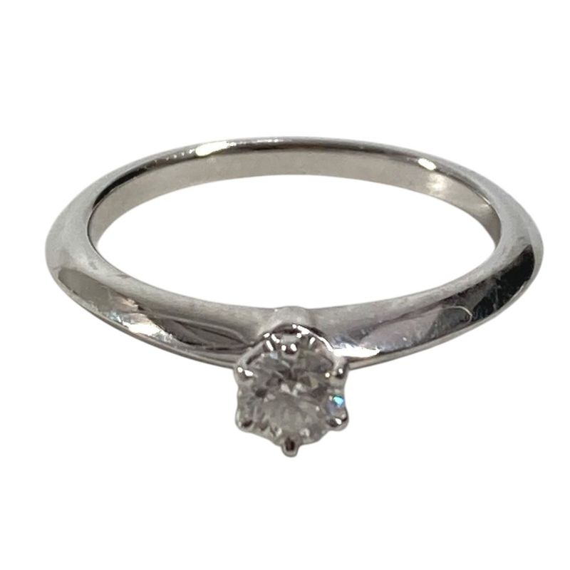 Tiffany & Co Ring Solitaire Diamond Silver