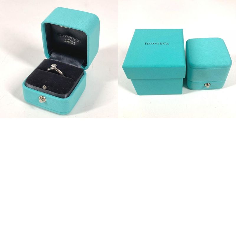Tiffany & Co Ring Solitaire Diamond Silver