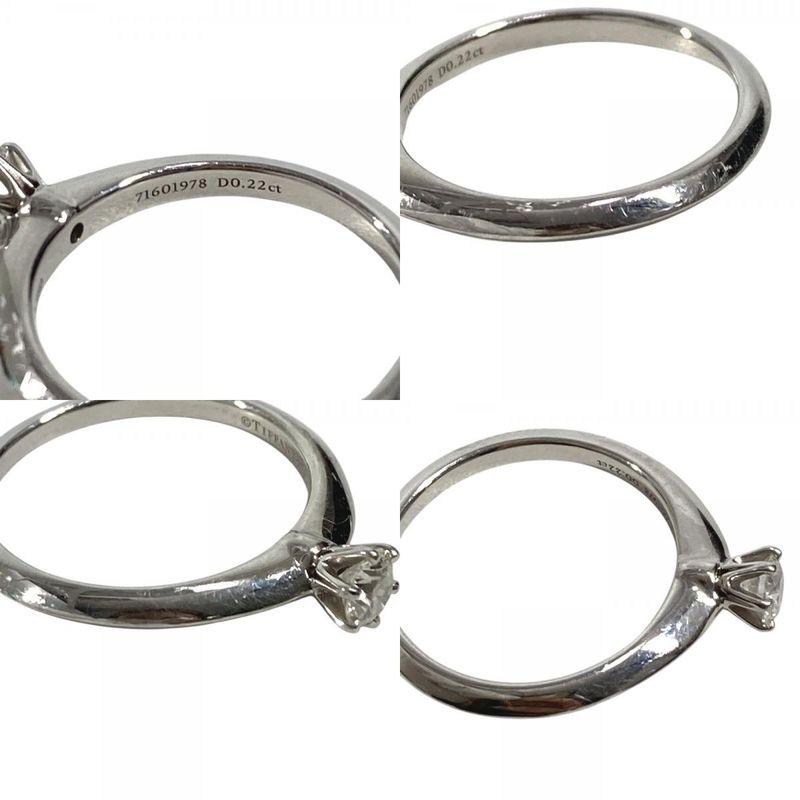 Tiffany & Co Ring Solitaire Diamond Silver