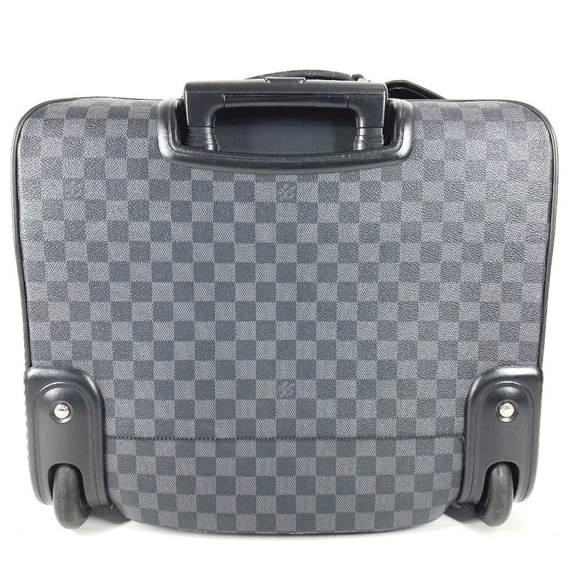 Louis Vuitton Travel Bag Pilot Case Damier Graphite Canvas Black